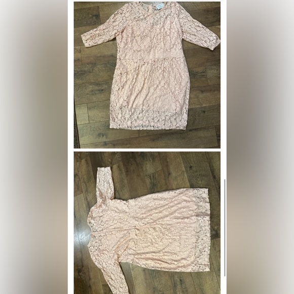 Lane Bryant Lace Pink Dress Size 3X - Picture 3 of 3